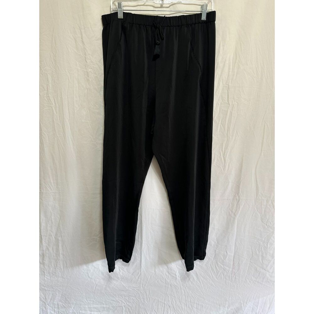 Negative Women's Lightweight Elastic Waist High Rise Loungers, Size L Athleisure